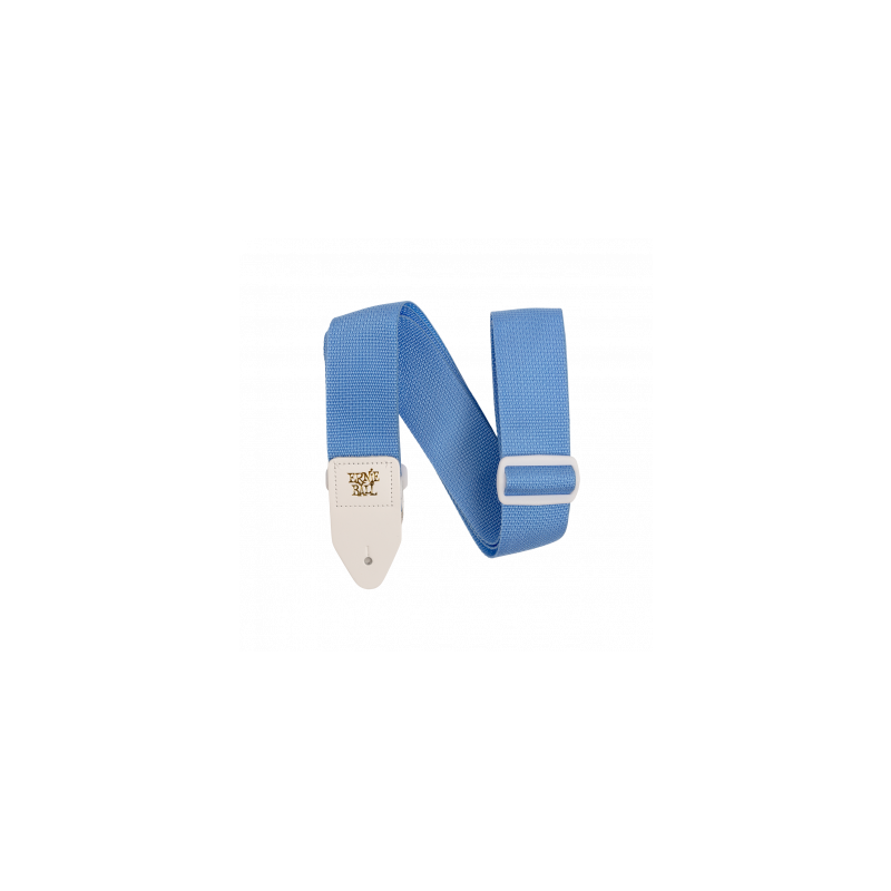 Sangle polypro bleu clair et blanche