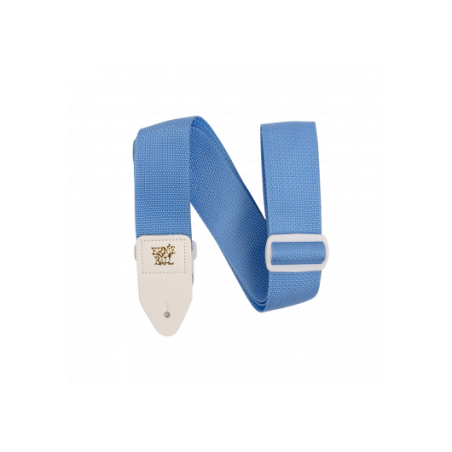Sangle polypro bleu clair et blanche | COURROIES Ernie Ball…