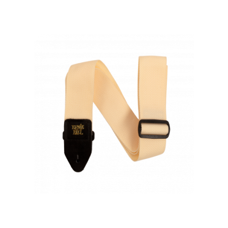 Sangle polypro crème | COURROIES Ernie Ball | Réf AEB 5354