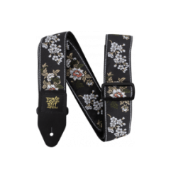 Sangle jacquard White Blossom | COURROIES Ernie Ball | Réf…