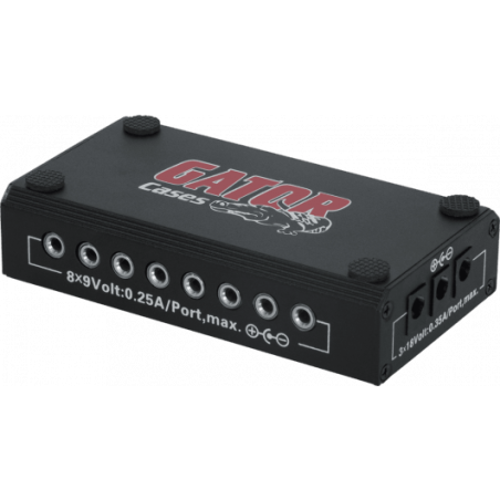 Avec alimentation universelle | PEDALBOARDS Gator | Réf HGA…