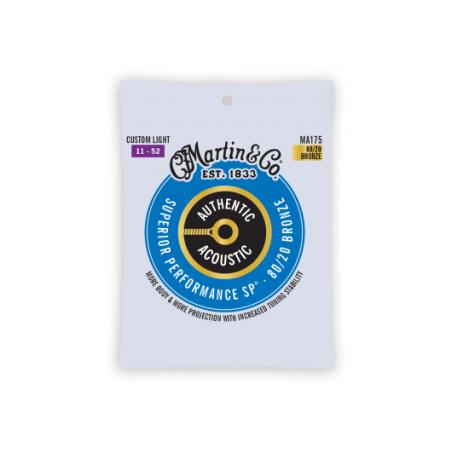 Authentic, Custom Light, 80/20 | CORDES ACOUSTIQUES Martin…