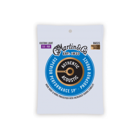 Authentic, Custom Light, 92/8 | CORDES ACOUSTIQUES Martin |…