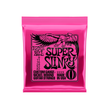Super slinky 9-42 | CORDES ELECTRIQUES Ernie Ball | Réf CEB…