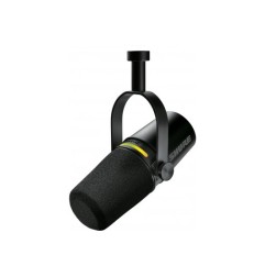 Micro de podcast XLR & USB-C noir | MICROS NUMERIQUES Shure…