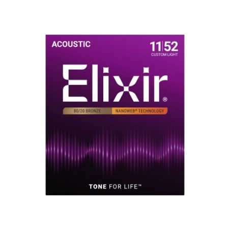 ACOUSTIQUE NANOWEB CL 11-52 | CORDES ACOUSTIQUES Elixir | R…