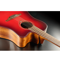 Tramontane Dreadnought Cutaway Electro Special Edition red burst