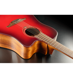 Tramontane Dreadnought Cutaway Electro Special Edition red…