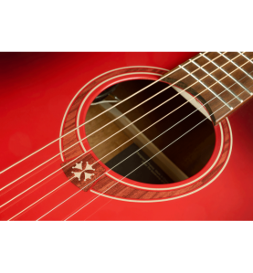 Tramontane Dreadnought Cutaway Electro Special Edition red…