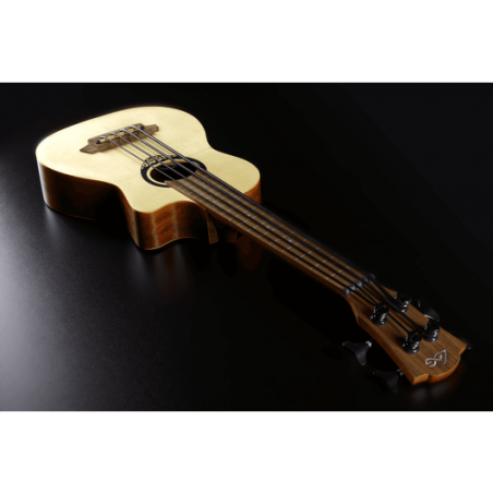 Tiki Mini Bass Fretless cutaway acoustic elec