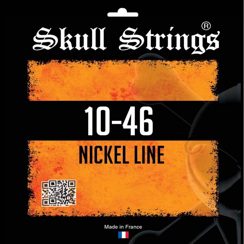 Jeu de Cordes Skull Strings – Nickel Line Standard 10‑46