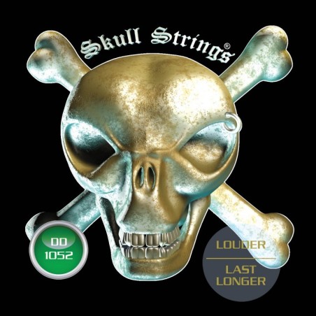 Skull Strings Drop D 10‑52 – Acier Inoxydable
