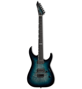 ESP E-II M-II HT Mercury Blue Burst - Bare Knuckle Aftermath