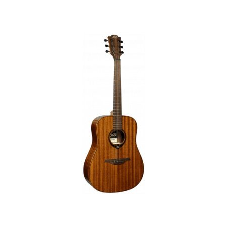 LÂG T98D Tramontane : Guitare Acoustique Dreadnought tout Khaya