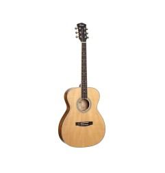 Cort PURE-O Natural Satin : Guitare Acoustique OM Table Massive