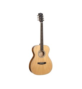 Cort PURE-O Natural Satin : Guitare Acoustique OM Table Massive