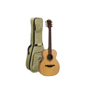 LÂG Escapade RCE : Guitare de Voyage Électro-Acoustique Cèdre Massif