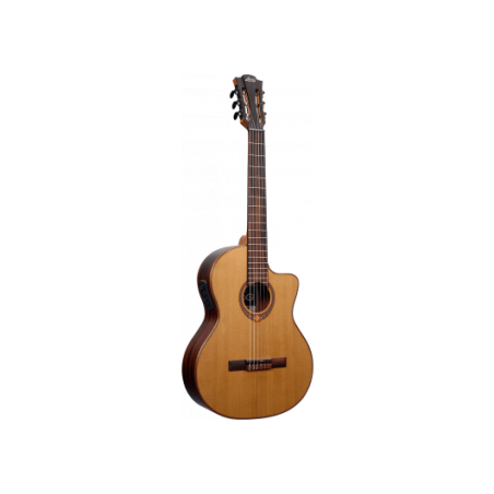 LÂG OC118CE Occitania : Guitare Classique Électro-Acoustique Cutaway