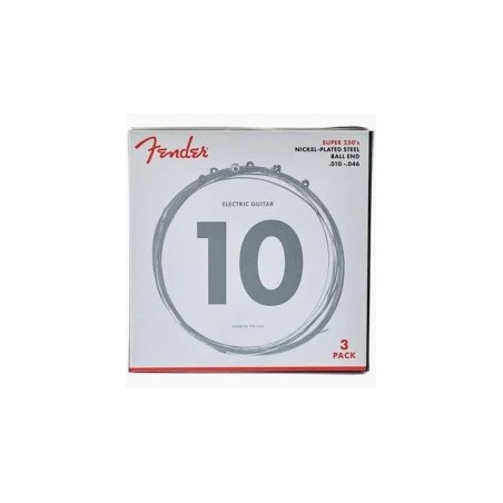Cordes Fender Super 250's Nickel Plated Steel - 10-46 (Regular)
