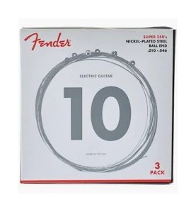 Cordes Fender Super 250's Nickel Plated Steel - 10-46 (Regular)
