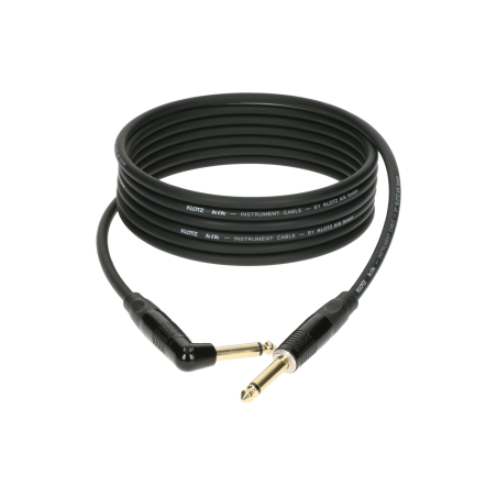 Câble Jack Klotz KIKKG3.0PRSW - 3m - Droit/Coudé Noir