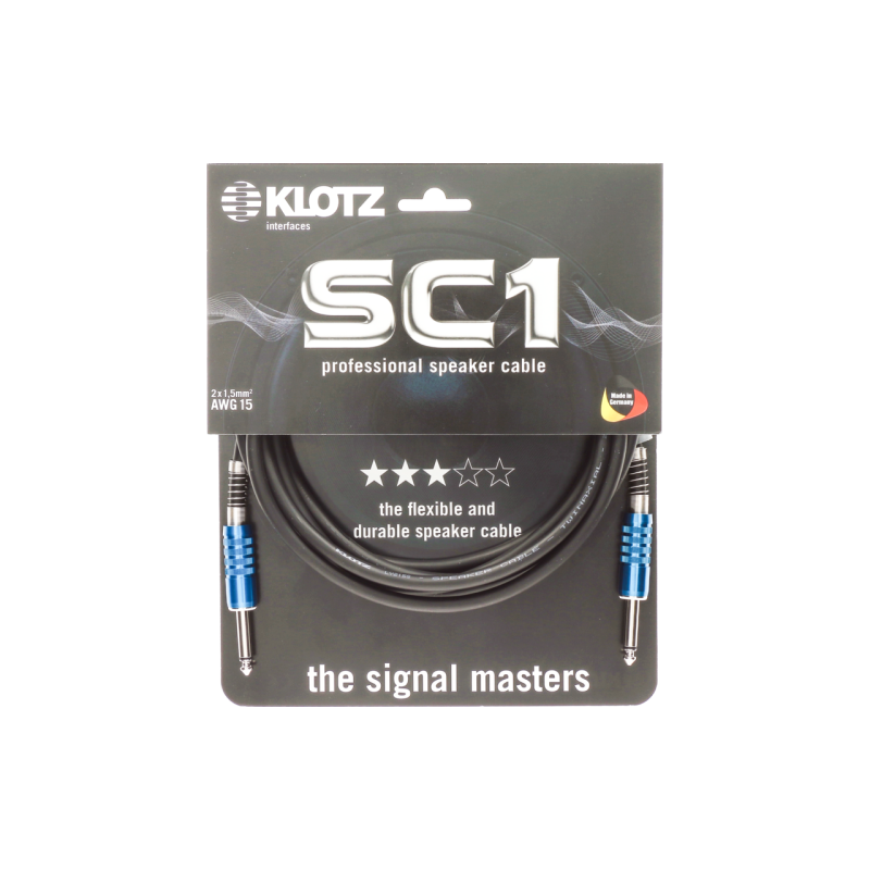 SC1 haut-parleur noir 1m SC1 haut-parleur noir 1m