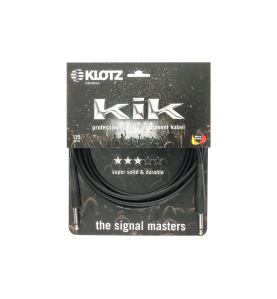 Câble Jack Klotz KIK6.0PPSW - 6m - Noir - Droit/Droit