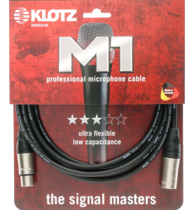 Câble Micro XLR Klotz M1K1FM0300 - 3m - Noir