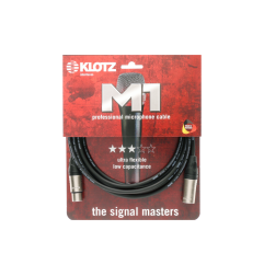 Câble Micro XLR Klotz M1K1FM1000 - 10m - Noir Pro