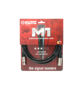 Câble Micro XLR Klotz M1K1FM1000 - 10m - Noir Pro