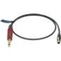 câble d'instrument premium pour émetteur de poche Shure TQG (mini XLR 4p) - jack mono, doré