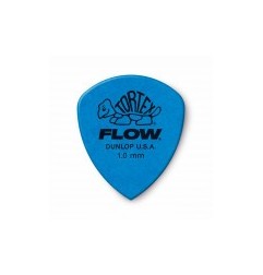 Médiator Dunlop Tortex Flow 1.0mm Bleu | Grip & Précision