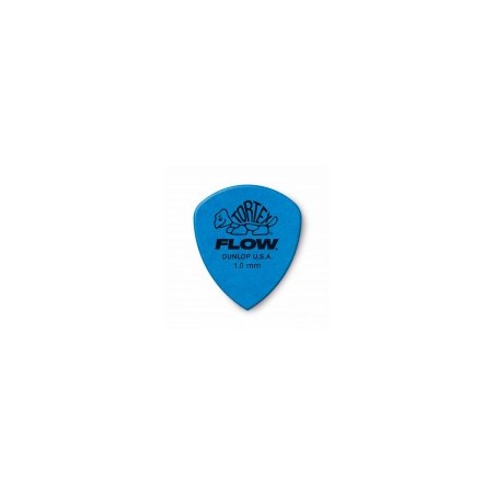 Médiator Dunlop Tortex Flow 1.0mm Bleu | Grip & Précision
