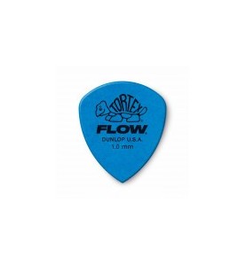 Médiator Dunlop Tortex Flow 1.0mm Bleu | Grip & Précision