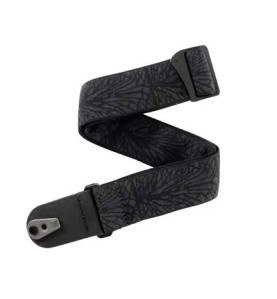 Sangle D'Addario 50TB02-RL Pad Lock | Motif Éclairs Rouges