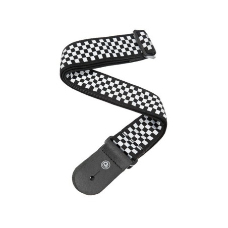 Sangle Guitare D'Addario 50C02 Rock Damier | Courroie Vintage