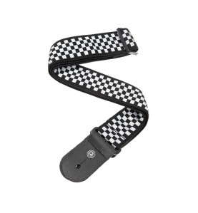 Sangle Guitare D'Addario 50C02 Rock Damier | Courroie Vintage