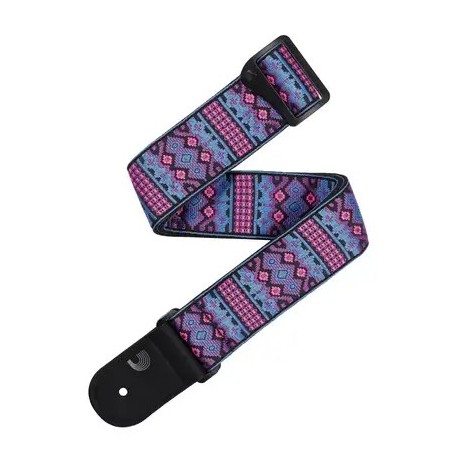 Sangle Guitare Écoresponsable D'Addario Eco-Woven | Motif Aztec