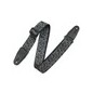 Levy's Leathers 2" Wide Polyester Guitar Strap Black & Grey Skulls Motif MPD2... Levy's Leathers 2" Wide Polyester Guitar Strap Black & Grey Skulls Motif MPD2...