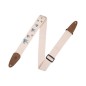 Leathers 2" cotton guitar strap with decorative print and suede ends.... Leathers 2" cotton guitar strap with decorative print and suede ends....