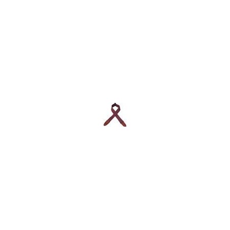 Levy's MC8-BUR Sangle Guitare : Coton Bordeaux 5cm avec Logo Cuir