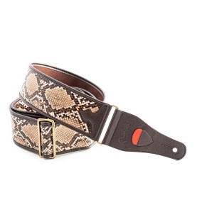 Levy's Snake II Sangle Guitare : Motif Peau de Serpent 5cm Motif Exotique