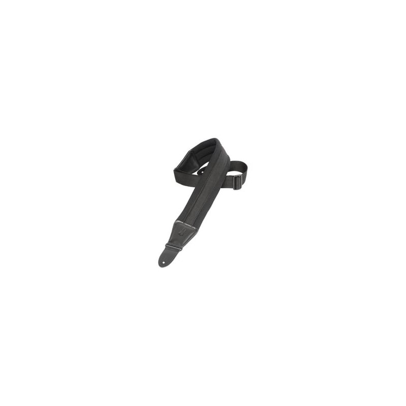 Sangle guitare noire en néoprène Sangle guitare noire en néoprène
