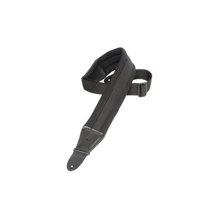Levy's Sangle Guitare Néoprène Noire : Courroie Confort Amortissante 5cm