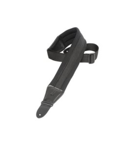 Levy's Sangle Guitare Néoprène Noire : Courroie Confort Amortissante 5cm