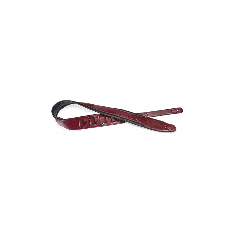 Stagg SPFL 40 RED - sangle guitare rembourrée rouge Stagg SPFL 40 RED - sangle guitare rembourrée rouge