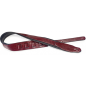 Stagg SPFL 40 RED - sangle guitare rembourrée rouge Stagg SPFL 40 RED - sangle guitare rembourrée rouge