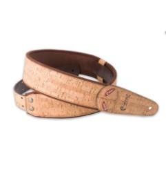 RightOn! Straps Cork-BG : Sangle Guitare Vegan en Liège Naturel Beige