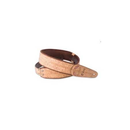 RightOn! Straps Cork-BG : Sangle Guitare Vegan en Liège Naturel Beige