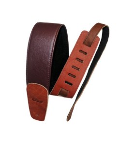 Kidam Correa Elegance : Sangle Guitare Rembourrée Lie de Vin & Noir